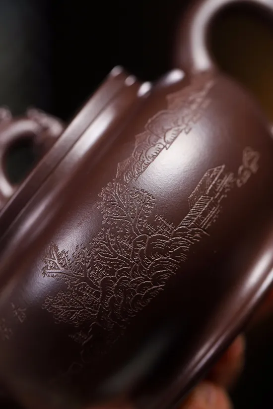 Zisha Teapots: Purple Dragon Blood clay | 80cc capacity 5