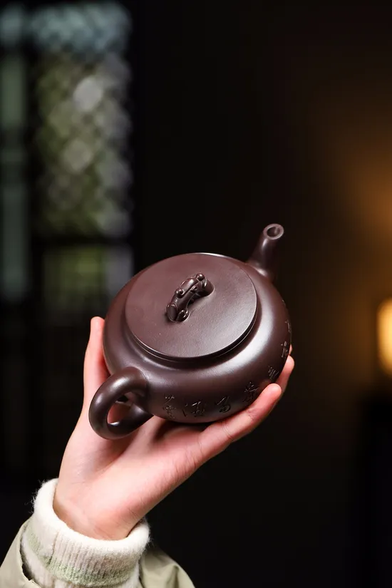 Zisha Teapots: Purple Dragon Blood clay | 80cc capacity 6