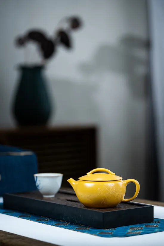 Zisha Teapots: Huangjin Zhuni clay | Han Tile design 2