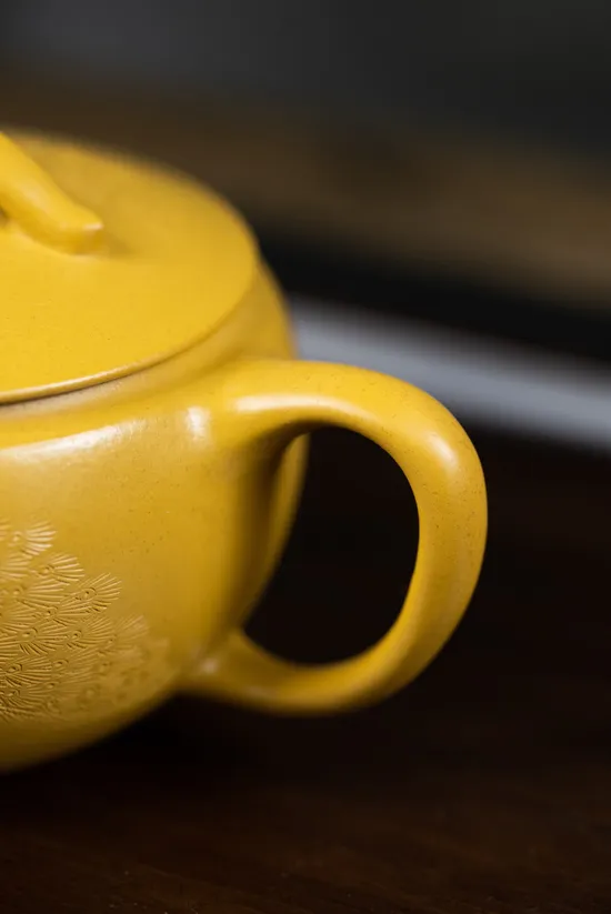 Zisha Teapots: Huangjin Zhuni clay | Han Tile design 3