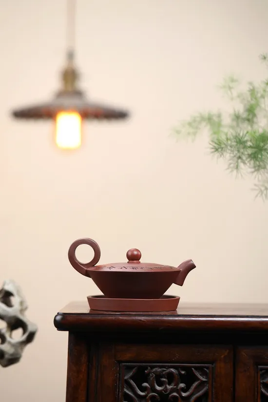 Zisha Teapots: original mine purple clay | nine-hole diamond-shaped spout 1