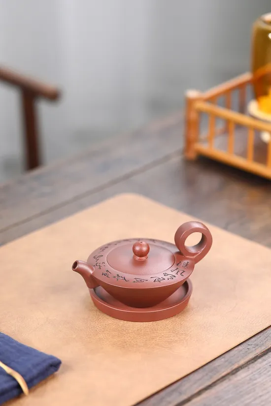 Zisha Teapots: original mine purple clay | nine-hole diamond-shaped spout 9