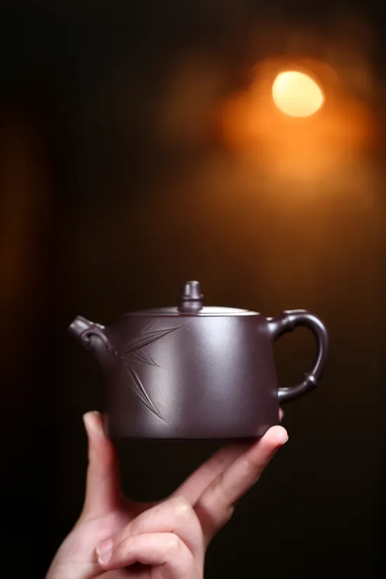 Zisha Teapots: Bamboo Knot Hand Bell | 2100 CNY 3