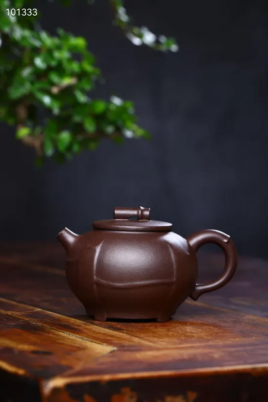 Zisha Teapots: Bamboo Segment | premium old purple clay 1