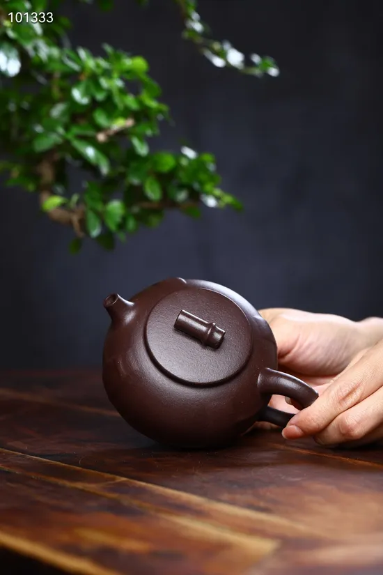 Zisha Teapots: Bamboo Segment | premium old purple clay 2