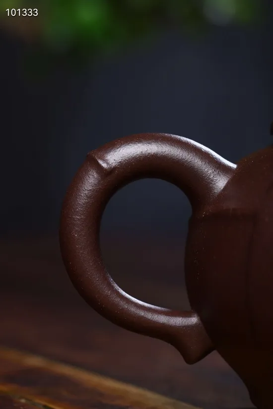 Zisha Teapots: Bamboo Segment | premium old purple clay 8