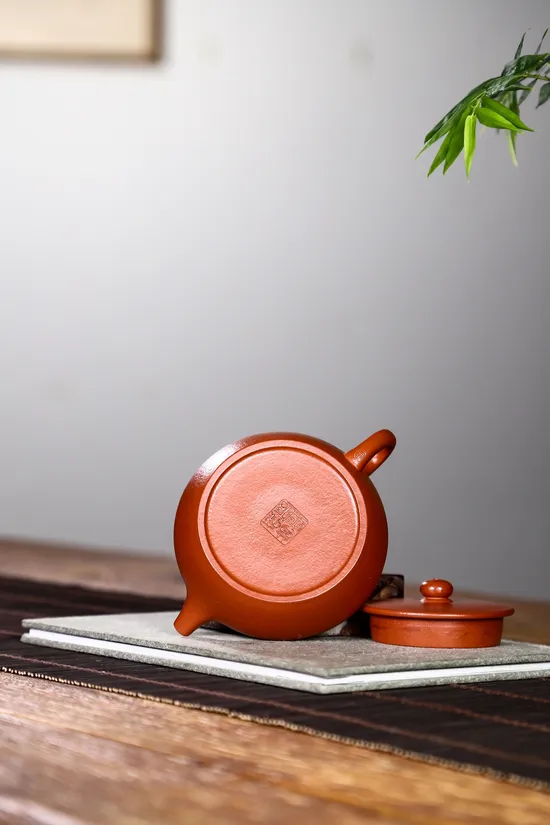 Zisha Teapots: Wan Yu Set | Da Hong Pao pear skin Zhu Ni clay 6