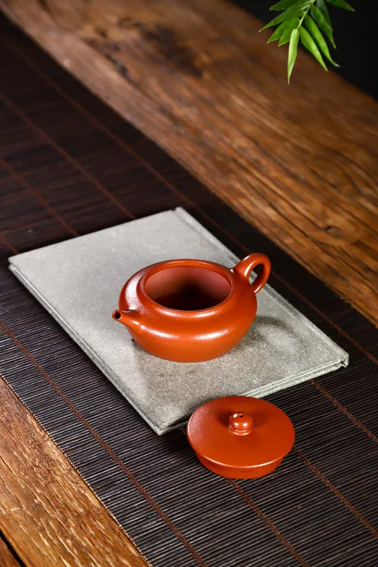 Zisha Teapots: Wan Yu Set | Da Hong Pao pear skin Zhu Ni clay 7