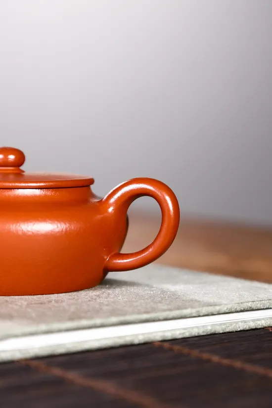 Zisha Teapots: Wan Yu Set | Da Hong Pao pear skin Zhu Ni clay 8