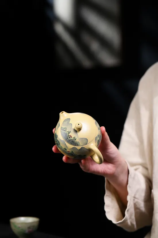 Zisha Teapots: Benshan Lüni clay | 180cc capacity | Xi Shi design 5