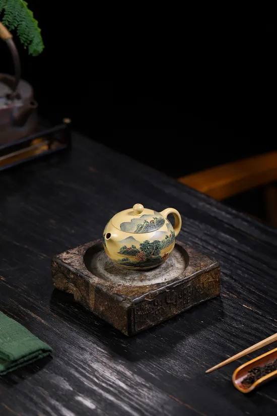 Zisha Teapots: Benshan Lüni clay | 180cc capacity | Xi Shi design 6