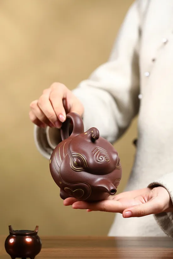 Zisha Teapots: Jiang Yaping | original old purple clay 6