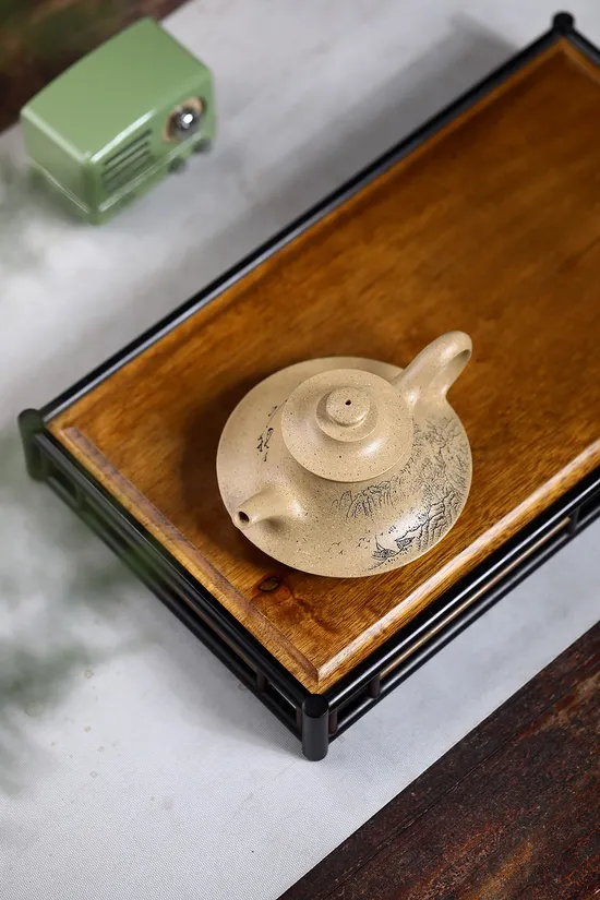 Zisha Teapots: Hanlu | original pit green clay 4