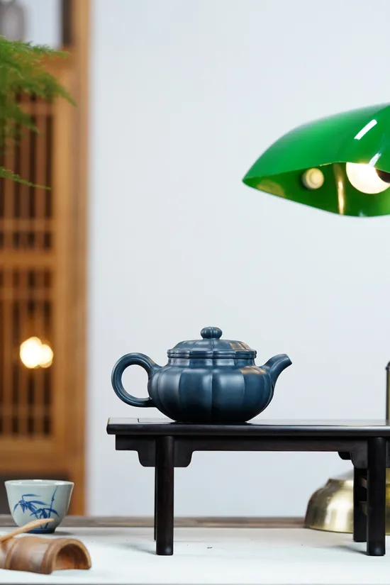 Zisha Teapots: Jinwen Fangu | black green clay 4