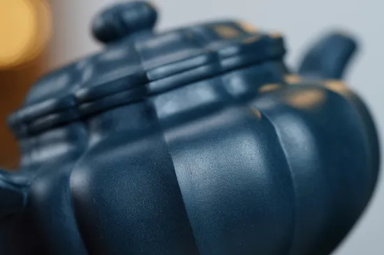 Zisha Teapots: Jinwen Fangu | black green clay 5