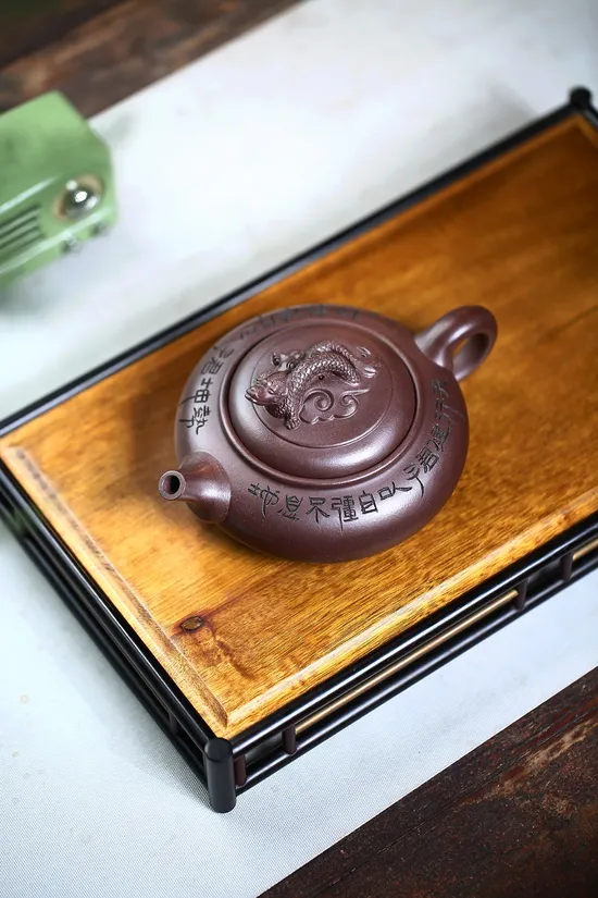Zisha Teapots: Dragon Roaming the World | Bao Yuhua | aged Zisha clay 1