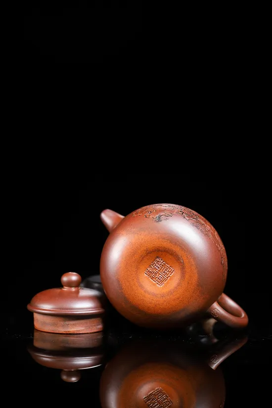 Zisha Teapots: Shen Yinhua | dragon bone golden sand 3