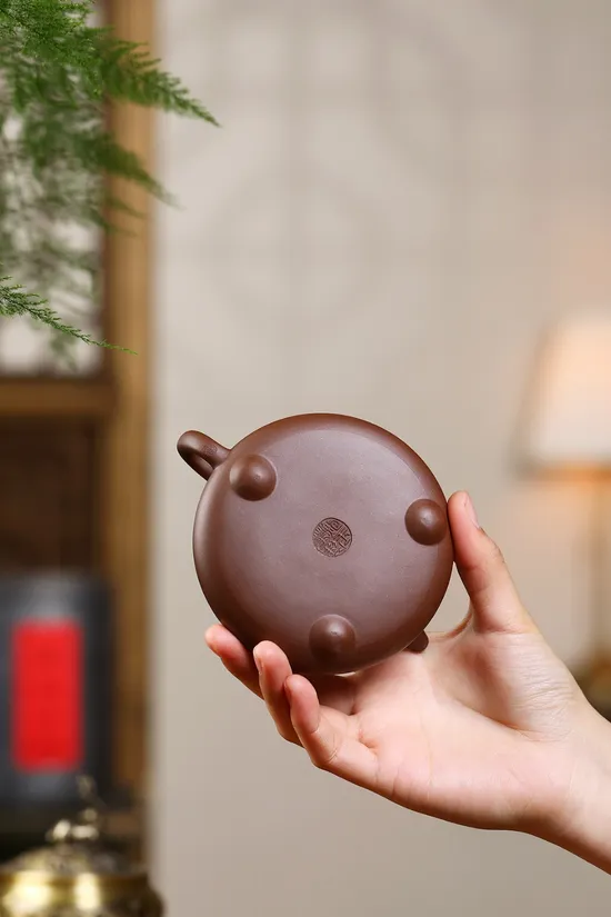 Zisha Teapots: Three-Legged Milk Gourd | 1200 CNY 6