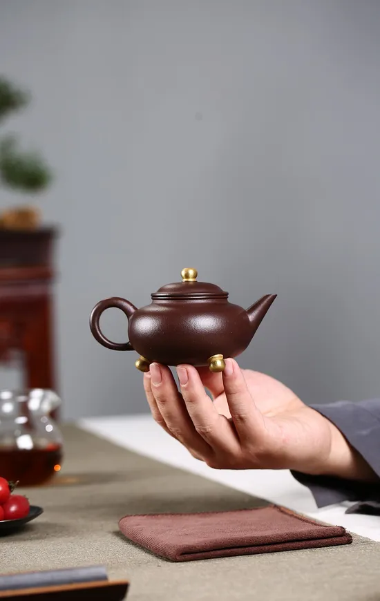 Zisha Teapots: original mine old purple clay | Three-Legged Level 2