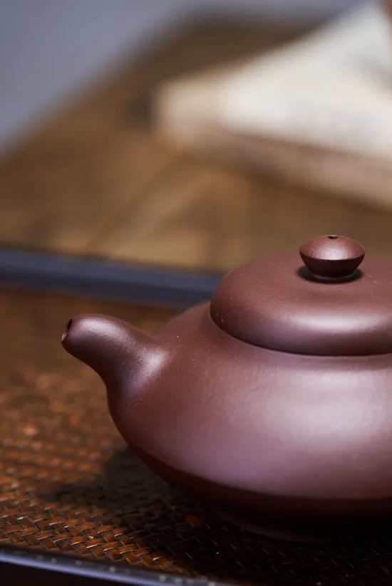 Zisha Teapots: Hehuan | original old purple clay 1