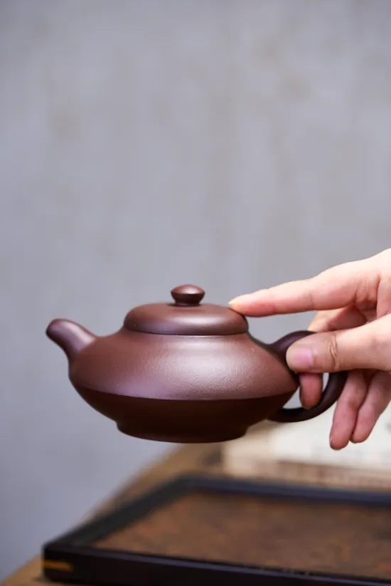 Zisha Teapots: Hehuan | original old purple clay 2