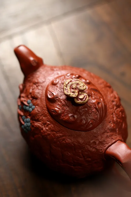Zisha Teapots: Da Hong Pao clay | 400cc capacity 7