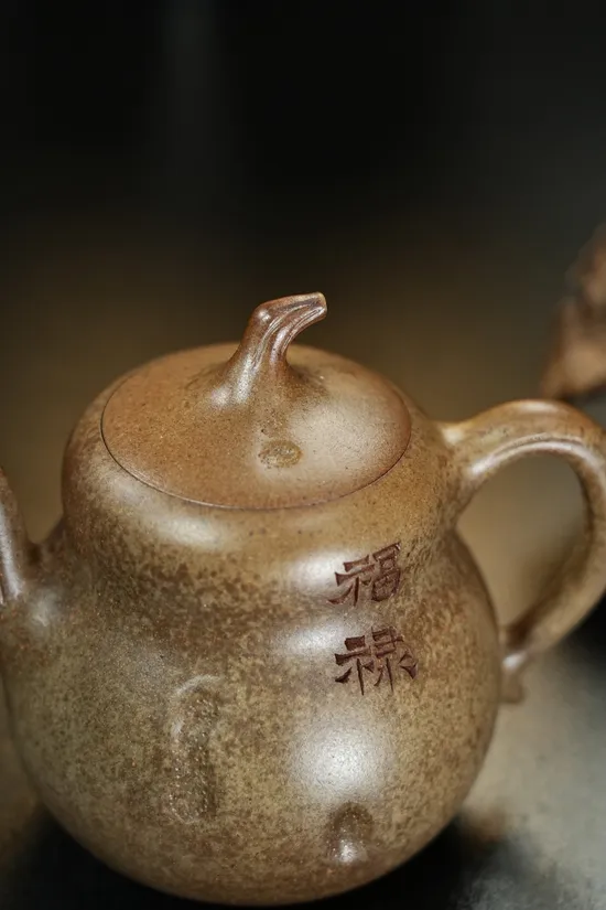 Zisha Teapots: Duan clay | Hulu Fortune design | 130cc capacity 4