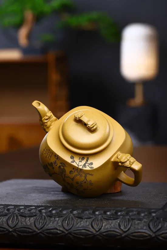 Zisha Teapots: Square Dragon Charm | Master Zhou Xinyuan 6