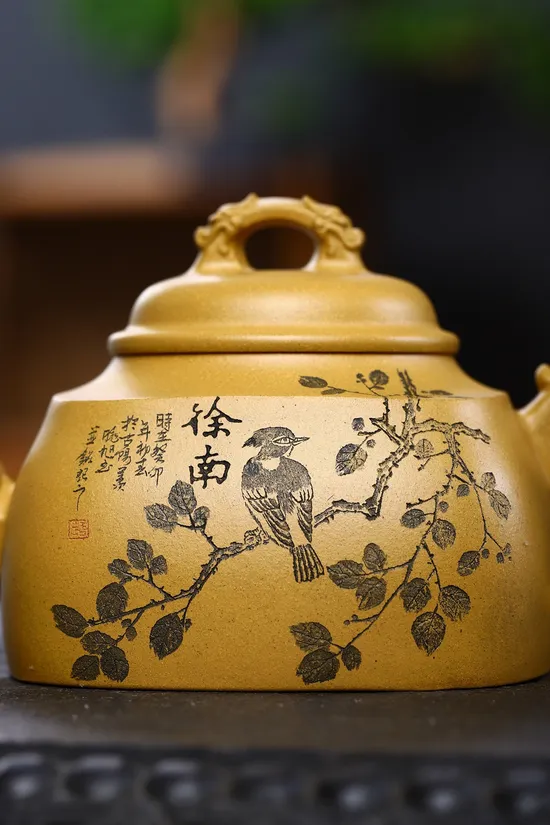 Zisha Teapots: Square Dragon Charm | Master Zhou Xinyuan 7
