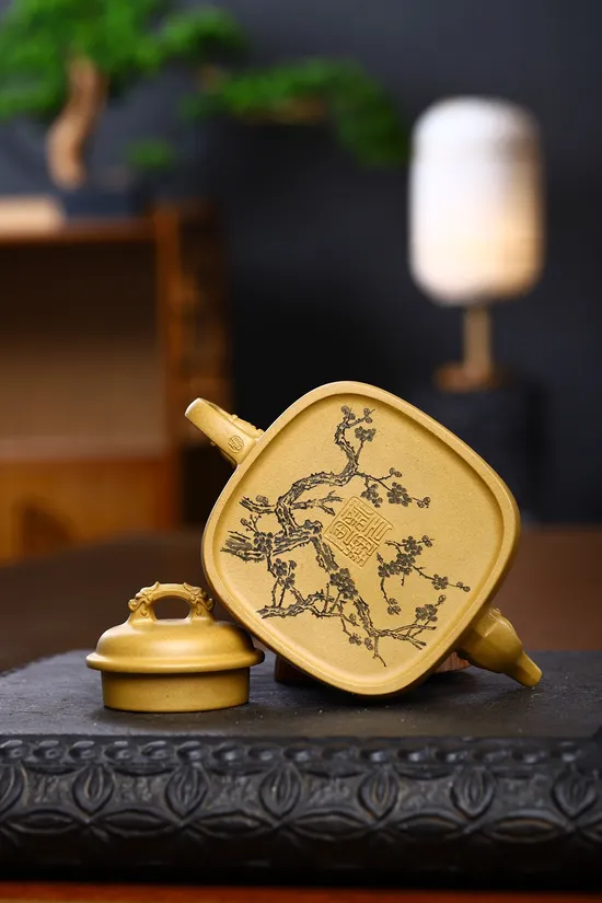 Zisha Teapots: Square Dragon Charm | Master Zhou Xinyuan 8
