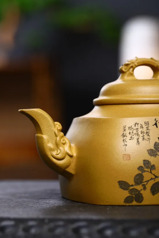 Zisha Teapots: Square Dragon Charm | Master Zhou Xinyuan 9