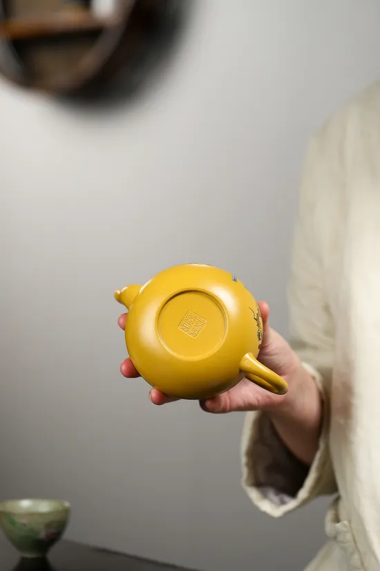 Zisha Teapots: Gold Zhu Ni clay | Master Yang Junbao 3