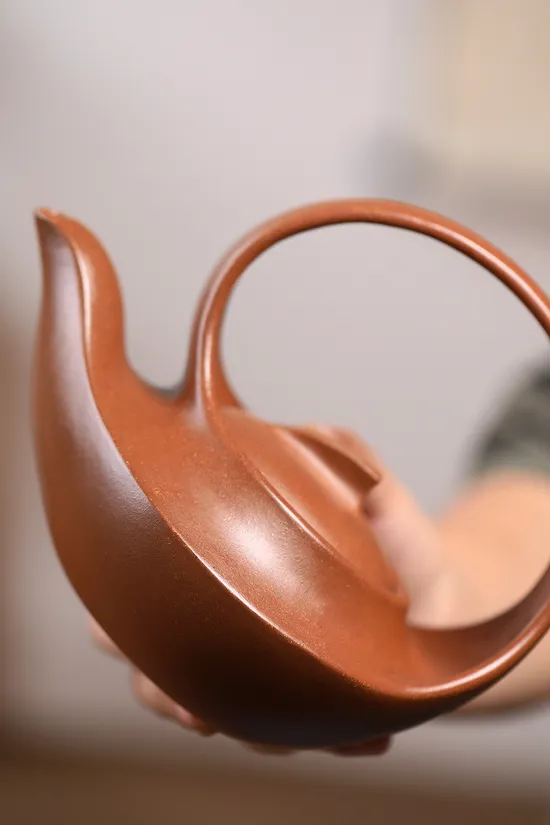 Zisha Teapots: Qu Teapot | rare original mine crab yellow duan clay 4
