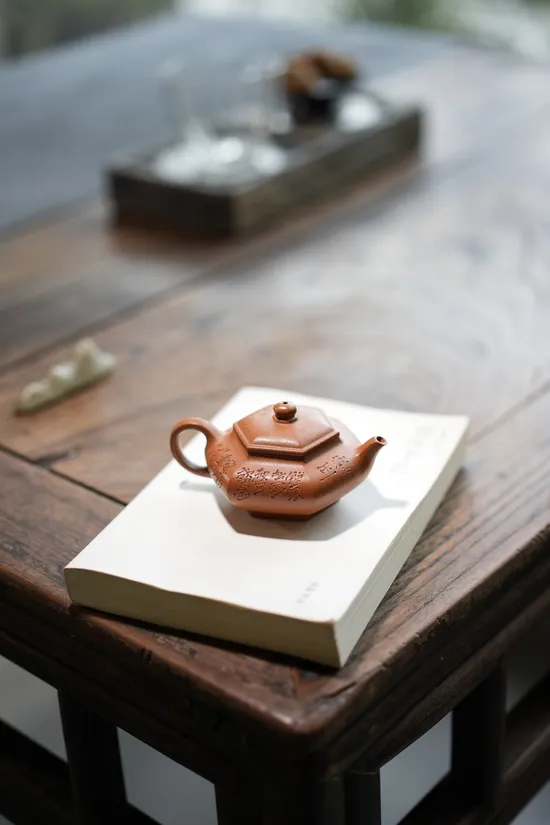Zisha Teapots: Small Hexagonal | aged duanní clay 2