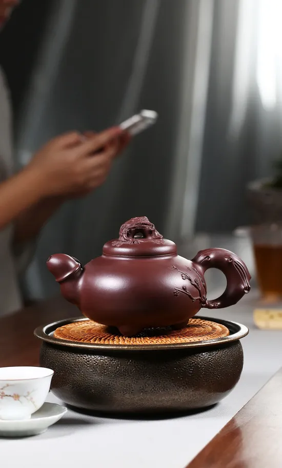 Zisha Teapots: Three Friends of Winter | Gao Junjie 5