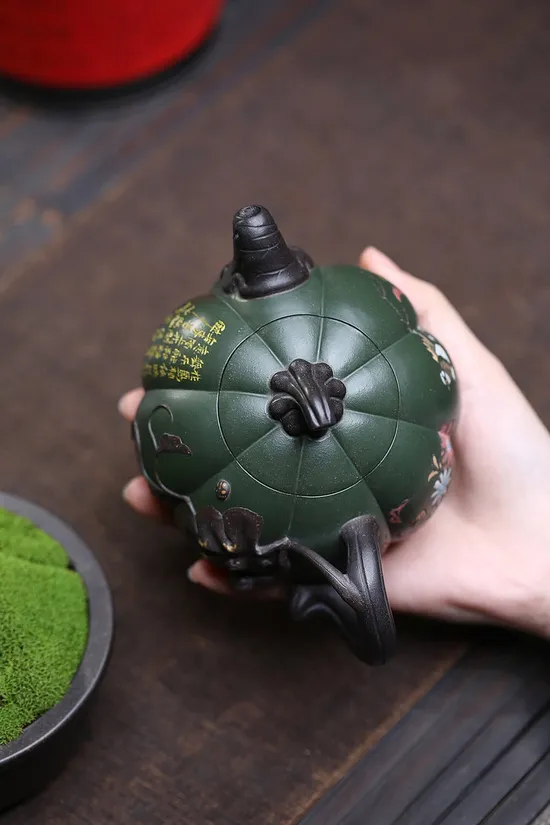 Zisha Teapots: Shen Jiankang | Gourd-shaped 1