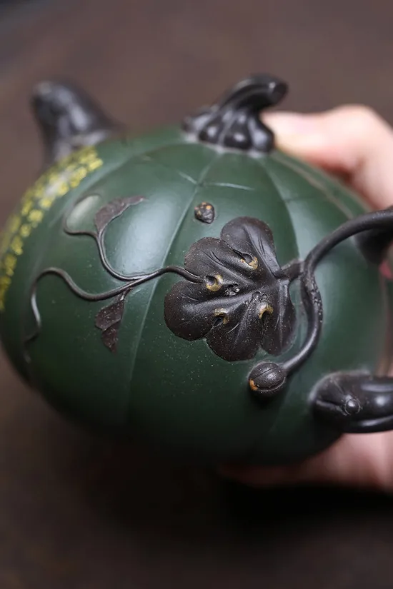 Zisha Teapots: Shen Jiankang | Gourd-shaped 5