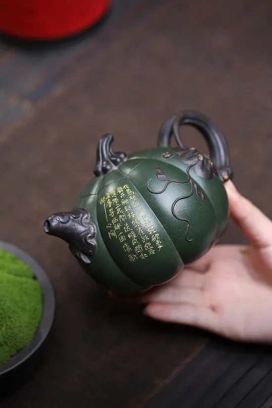Zisha Teapots: Shen Jiankang | Gourd-shaped 7