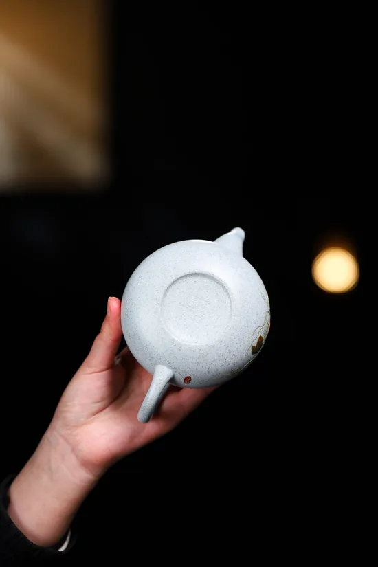 Zisha Teapots: blue clay | pear-shaped design 5