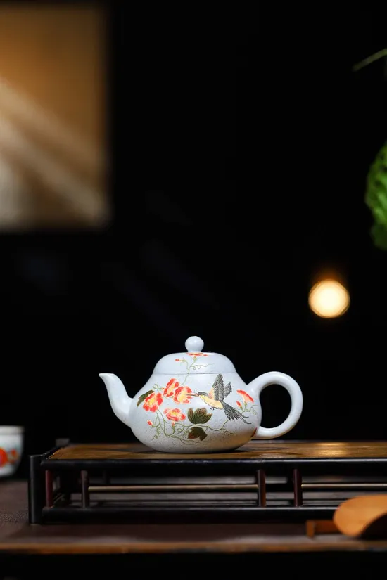 Zisha Teapots: blue clay | pear-shaped design 9