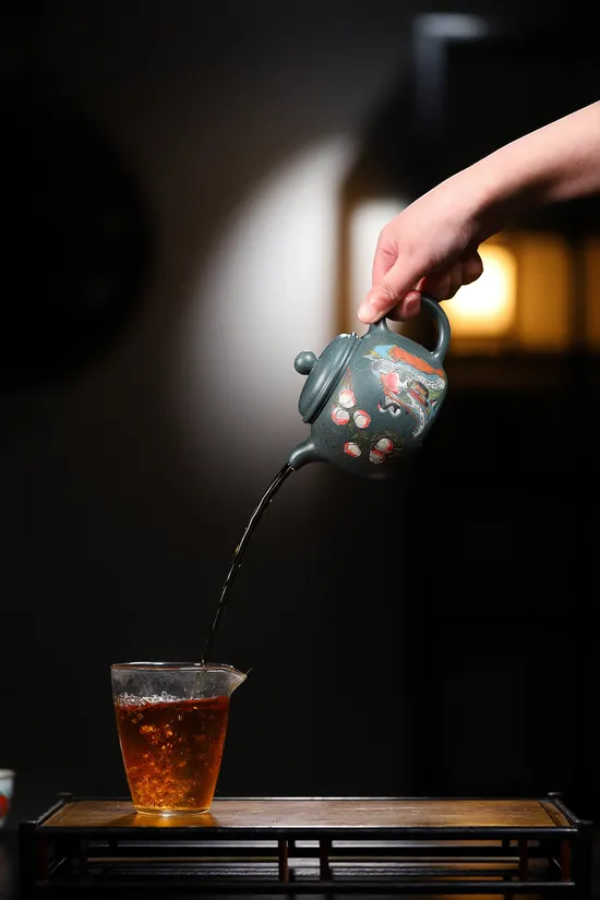 Zisha Teapots: Yang Junbao | snowflake green clay 1