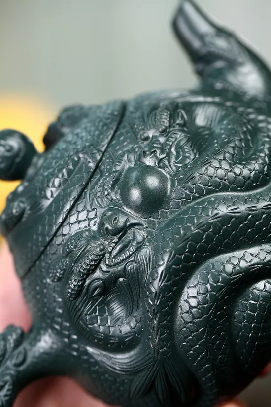 Yixing Clay Teapot | Master Zhou Xinyuan | Handcrafted Dragon Artistry 1