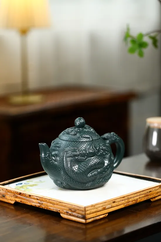 Yixing Clay Teapot | Master Zhou Xinyuan | Handcrafted Dragon Artistry 2