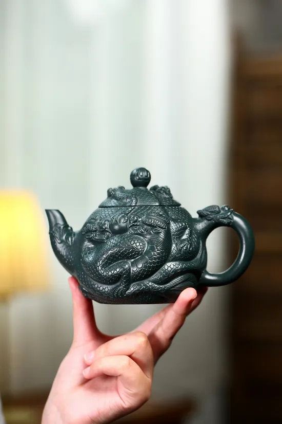 Yixing Clay Teapot | Master Zhou Xinyuan | Handcrafted Dragon Artistry 3
