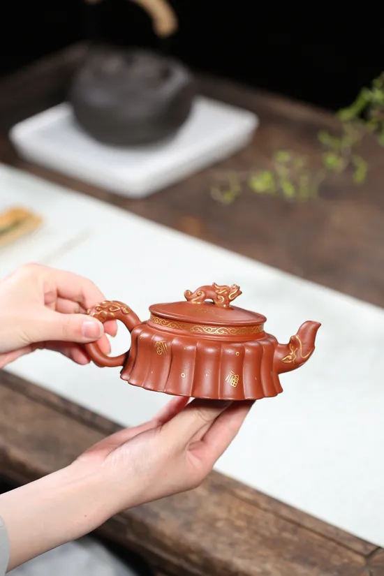 Premium Yixing Zisha Teapot - Master Wu Jianqiang's 20CC Dragon Artistry 2
