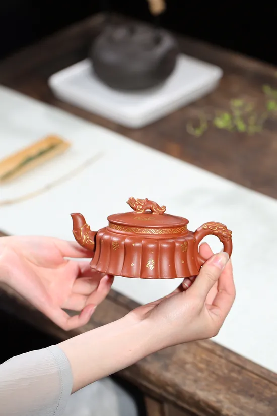 Premium Yixing Zisha Teapot - Master Wu Jianqiang's 20CC Dragon Artistry 4