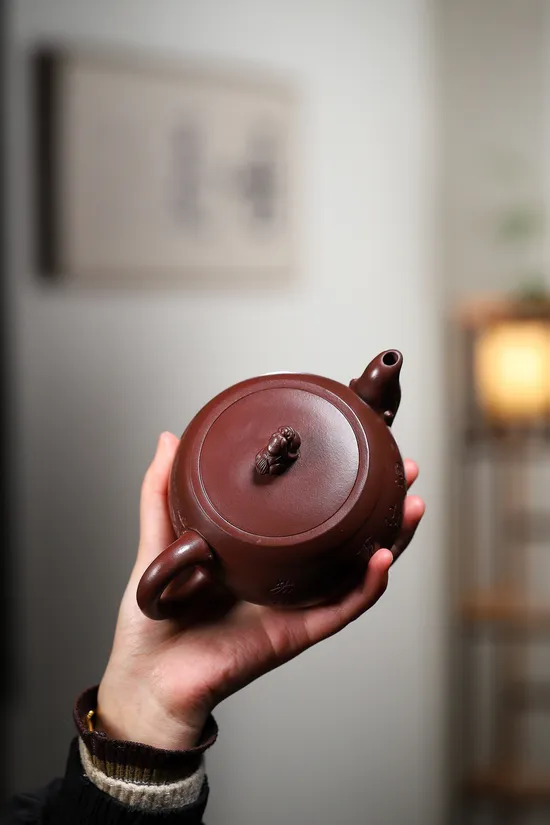 Zisha Teapots: Fan Zhen | Ruyi Lion Drum Set 4