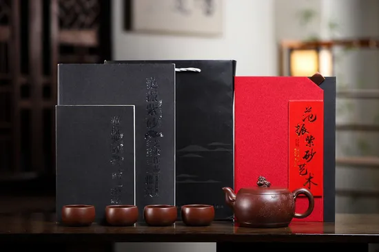 Zisha Teapots: Fan Zhen | Ruyi Lion Drum Set 7