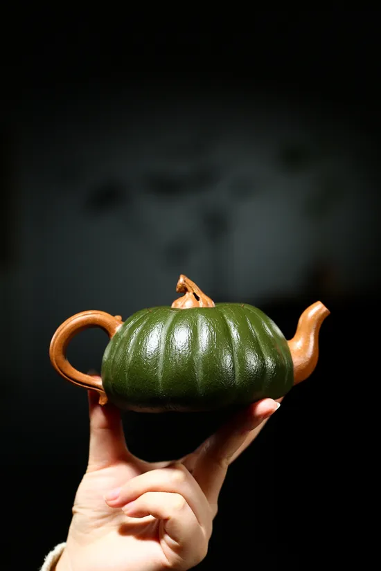 Yixing Clay Teapot | Chinese Zisha Art | Pumpkin Design 1