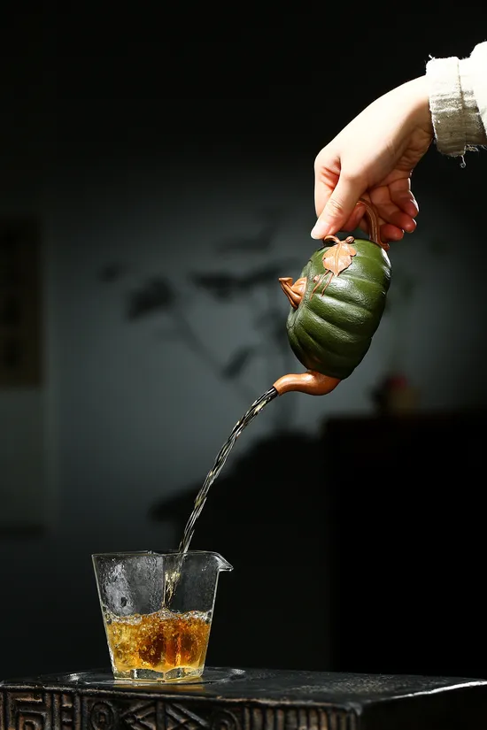Yixing Clay Teapot | Chinese Zisha Art | Pumpkin Design 6